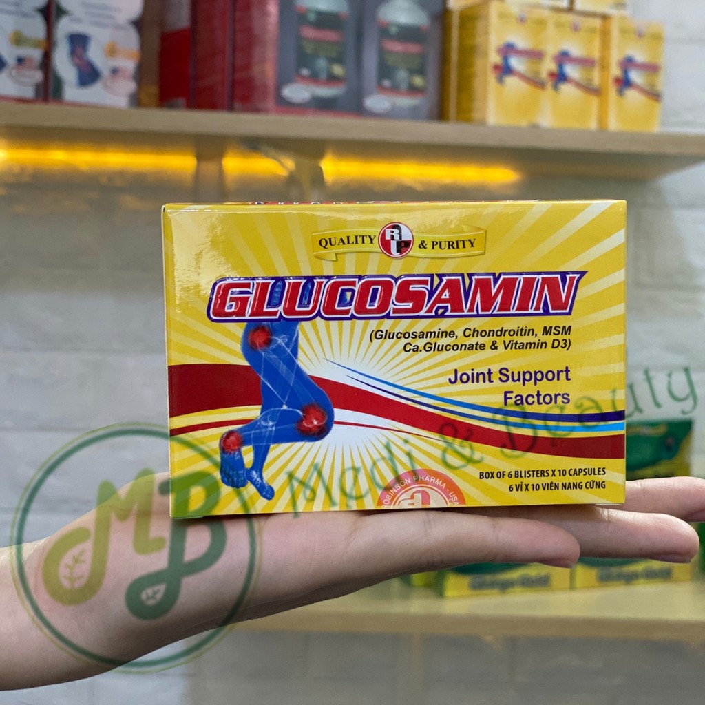 Combo 2 hộp Xương khớp, ngừa viêm khớp, giảm đau nhức Glucosamin Chondroitin MSM hộp 60 viên