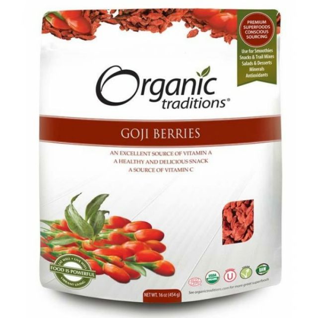 Kỷ tử hữu cơ hãng Organic Traditions 454g