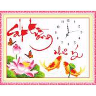 tranh thêu cát tượng như ý - DLH-222687