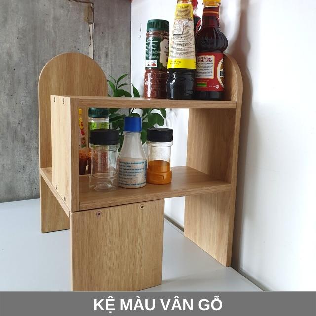 [Tặng quà 118k] Kệ gia vị nhà bếp bằng gỗ mdf BENRI SHOP KGV, tặng 1 móc treo có giá gốc 118k