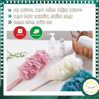 Bông tắm dạng cây, chà lưng tiện dụng,tạo bọt, tẩy tế bào chết, chất liệu nhựa dày dặn, chắc chắn | Oreka