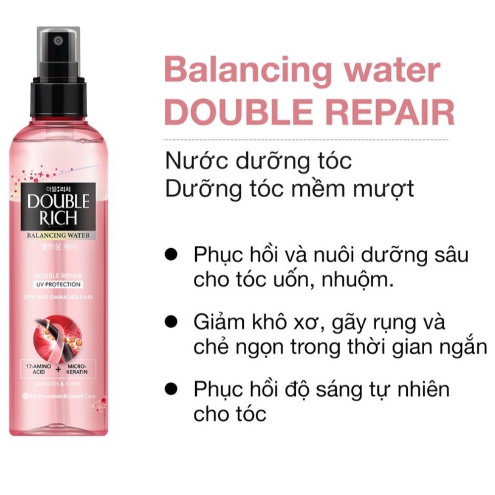 Xịt dưỡng tóc Double Rich chăm sóc tóc hư tổn 250ml