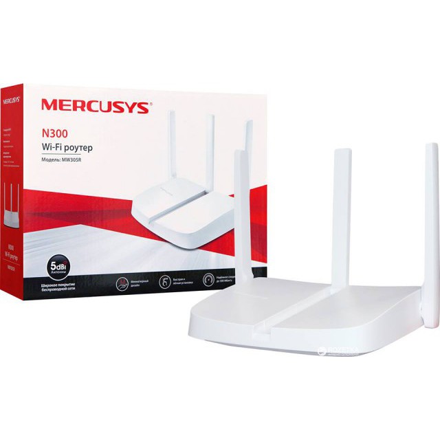  Bộ phát wifi Router chuẩn N tốc độ 300Mbps Mercusys MW305R 3 râu