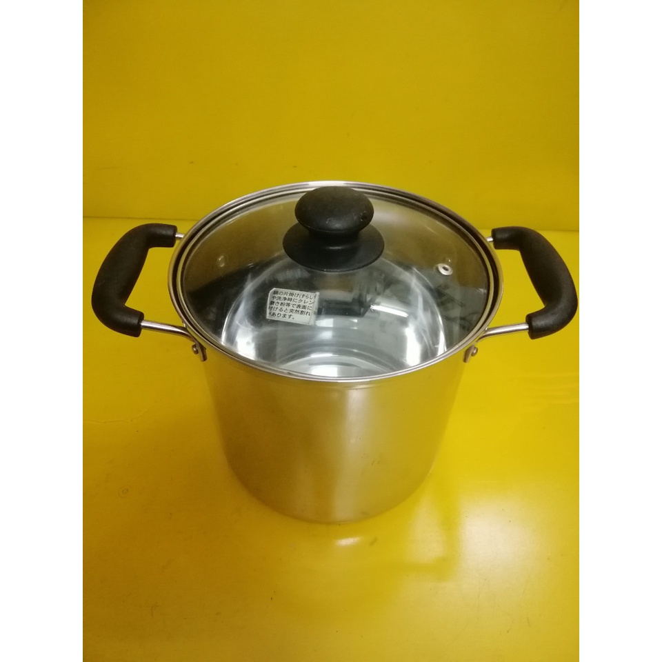Nồi inox luộc nội địa Nhật, size 19.5cm, cao 17.5cm (mã 768KT), Không dùng từ