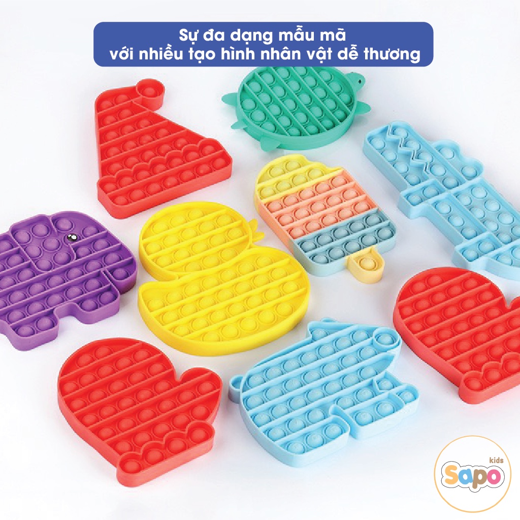 Pop it Đồ Chơi Bấm Bong Bóng Giải Toả Căng Thẳng Cho Cả Nhà Nhiều Mẫu Dễ Thương SAPO KIDS