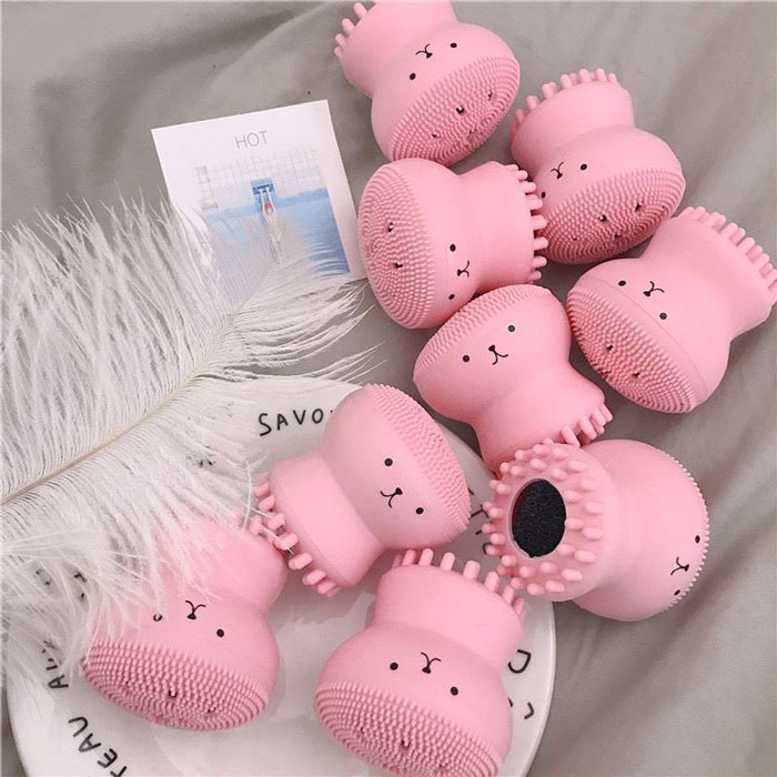 Cọ Rửa Mặt Tẩy Tế Bào Chết Thiết Kế Hình Bạch Tuộc Đáng Yêu Salaa Store