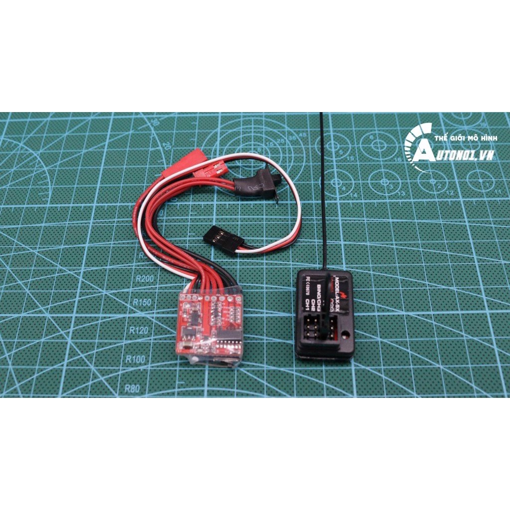 BỘ TX RX AX5S + ESC 20A DÙNG ĐỂ NÁNG CẤP XE ĐIỀU KHIỂN 7801