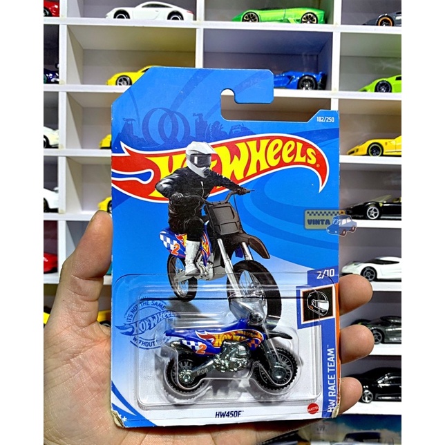 Xe mô hình Hot Wheels Race Team HW450F - Blue - tỉ lệ 1:64