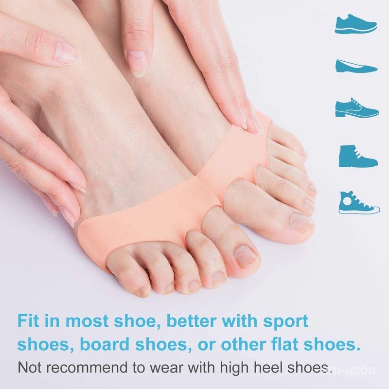 Miếng đệm ngón chân bằng gel silicone mềm mịn chống trượt