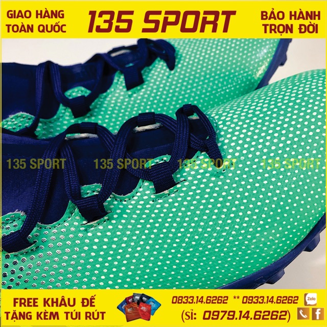 Giày Bóng Đá X17.3 Xanh Ngọc TF