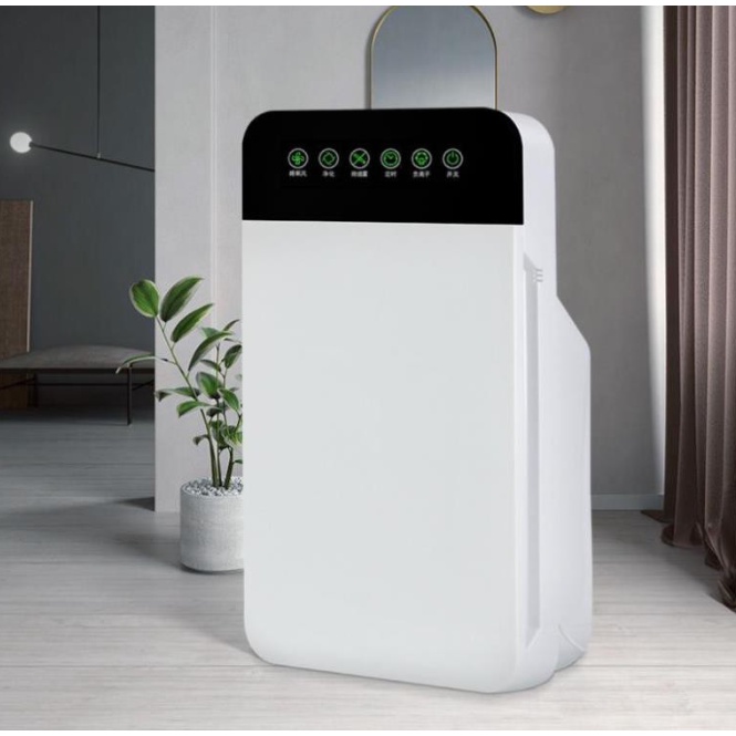Máy lọc không khí gia đình Khử Trùng ion Âm Và Loại Bỏ Khói Thuốc lọc bụi mịn PM2.5 có điều khiển từ xa