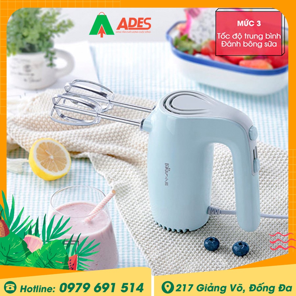 [Mã 154ELSALE2 giảm 7% đơn 300K] Máy đánh trứng Bear DDQ-B02P5 - BẢN NỘI ĐỊA - Bảo hành Chính hãng 12 tháng