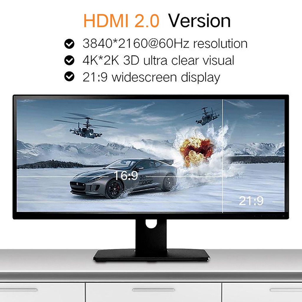 Cáp HDMI 2.0 Sợi Carbon Siêu Nhỏ Cao Cấp UGREEN HD131 | Hỗ trợ HDR 4K@60Hz