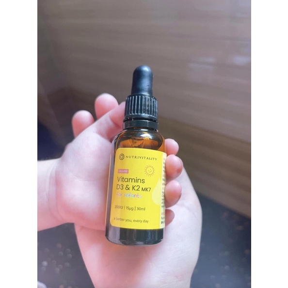 Vitamin D3 K2MK7 20ml từ Đức, 30ml từ Anh quốc cho bé
