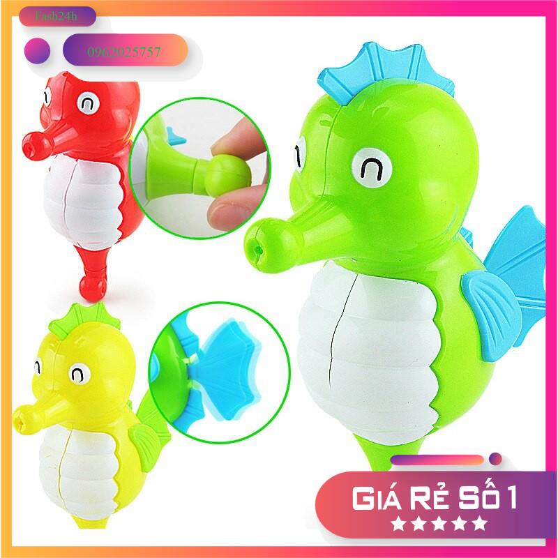 Động Vật Cá Ngựa Cho Bé - Lên Dây Cót - Đồ Chơi Nhà Tắm - Màu Ngẫu Nhiên- An Toàn