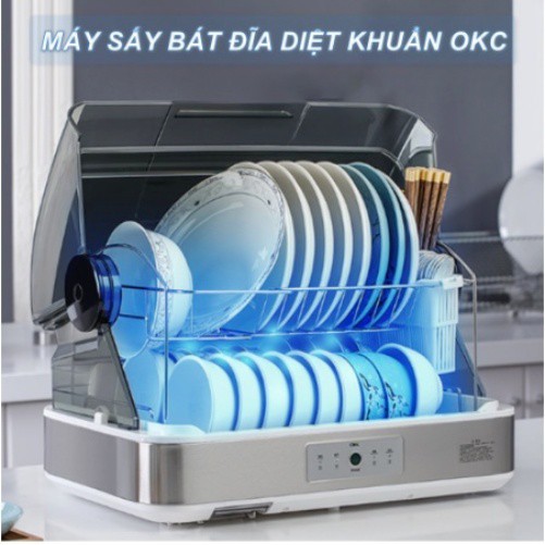 🍀 𝐅𝐑𝐄𝐄𝐒𝐇𝐈𝐏 🍀MÁY SẤY BÁT ĐĨA DIỆT KHUẨN OKC