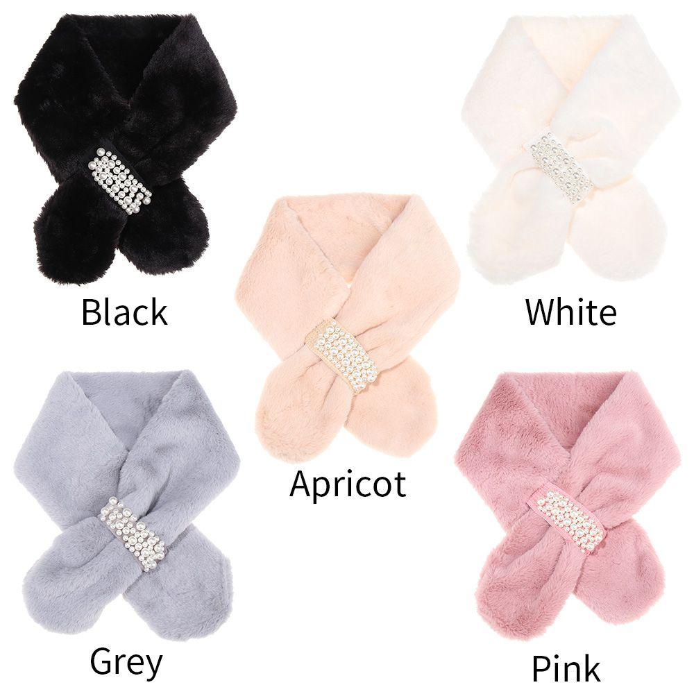 Khăn Choàng Cổ Bằng Lông Thỏ Nhân Tạo Dày Dặn Ấm Áp