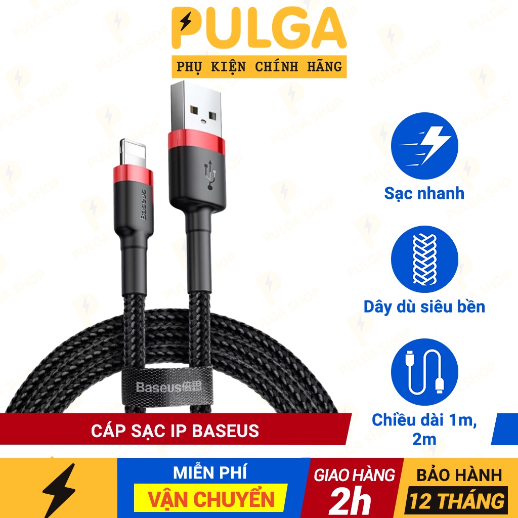 Dây Cáp Sạc IP Baseus Sạc Nhanh 2.4A Dành Cho Điện Thoại IP