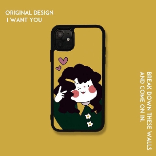 Ốp Lưng Iphone Cao Cấp Full Viền Chống Sóc Chống Bẩn Cô Gái Tóc Xoăn Dành Cho Tất Cả Dòng Iphone từ 6 đến 11promax