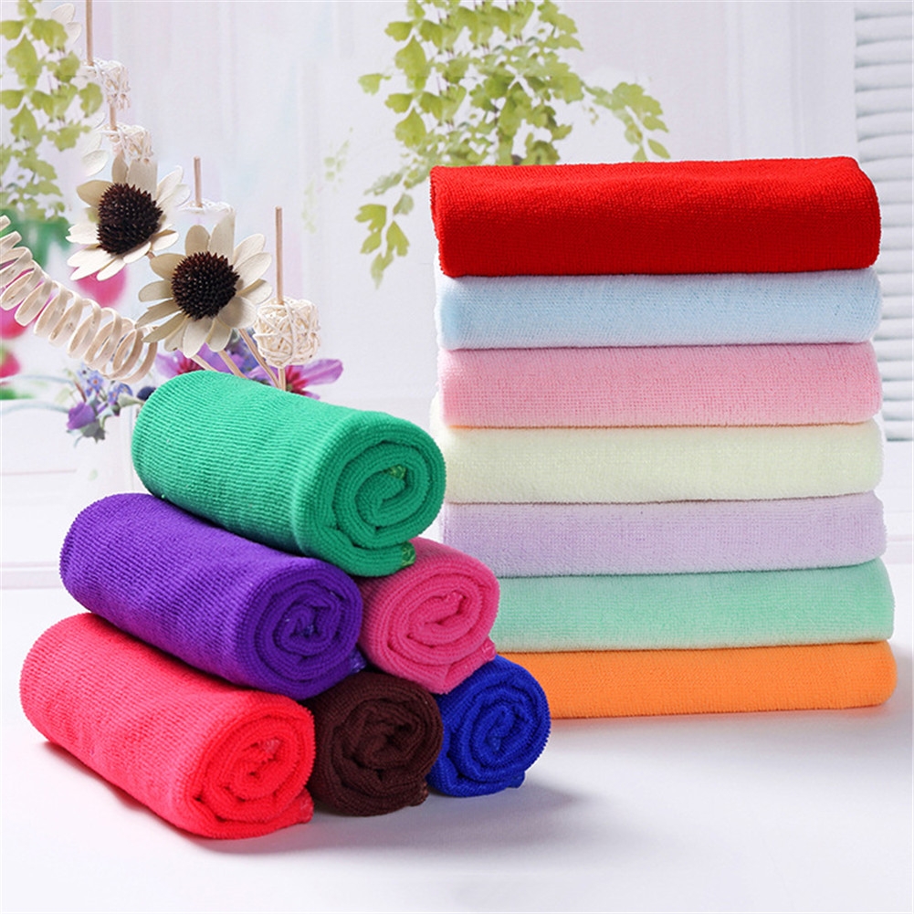 【Buy one get one】1PCS Khăn lau tay hình vuông nhỏ gọn chất liệu sợi cotton màu sắc ngẫu nhiên V3A4