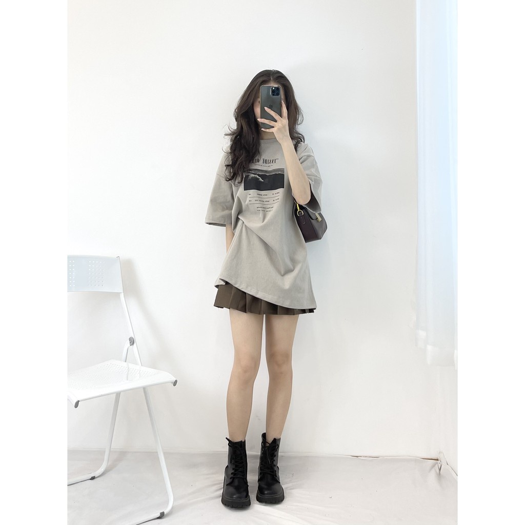 Áo thun tay lỡ INSIDE OUT form rộng, áo phông nam nữ local brand - hoakieushop189