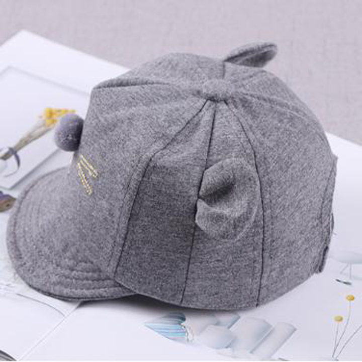 [6-18 tháng] Mũ nón lưỡi trai chuột dễ thương cho bé trai, bé gái thiết kế tai thỏ đáng yêu cho bé Hot