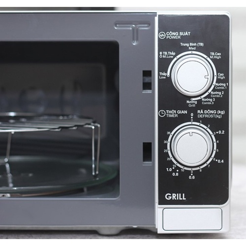 Lò Vi Sóng Sharp Có Nướng, Dung tích 20L, Công Suất Nướng 1000W – Hàng Chính Hãng – Bảo Hành 12 Tháng