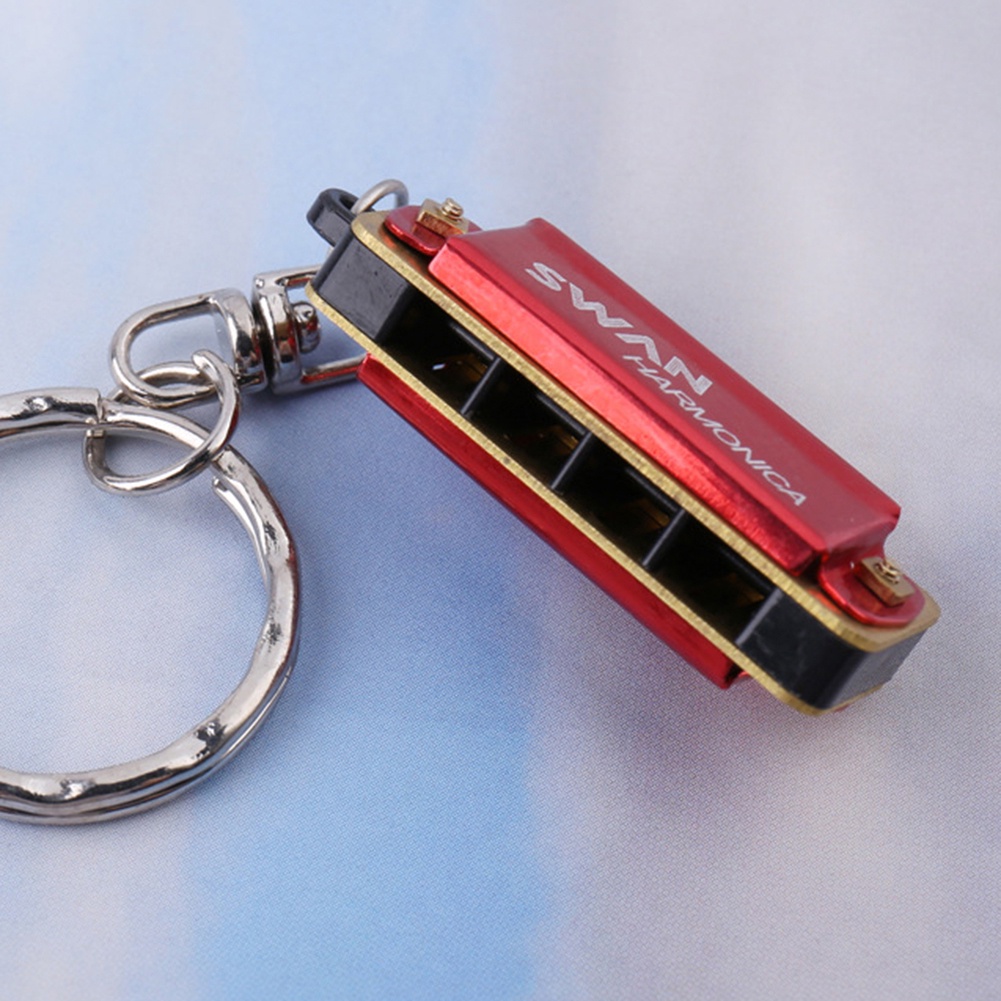 Móc Khóa Kèn Harmonica 4 Lỗ 8 Tông Đồ Chơi Cho Bé