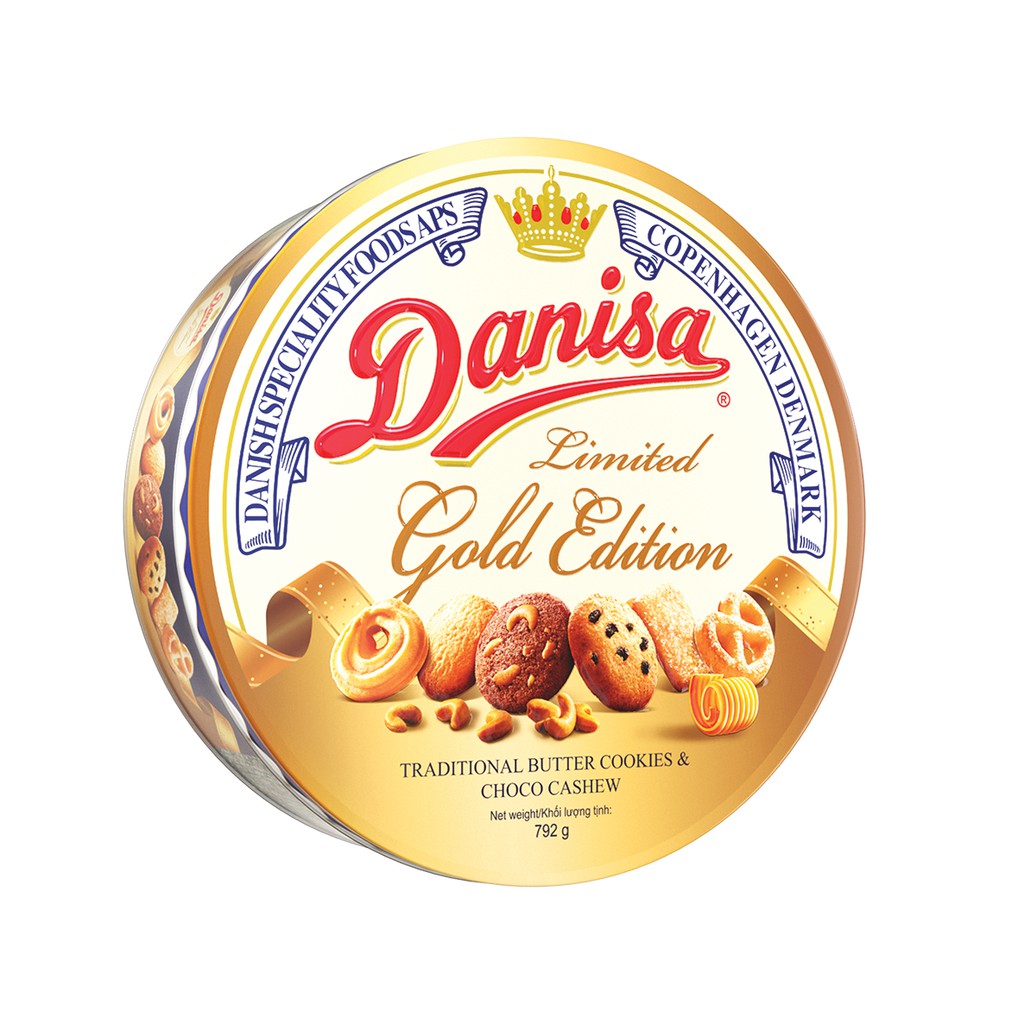 [Hàng Hot ]_ date 2024 _ Bánh Qui Bơ Danisa Gold 792g _Phiên Bản Đặc Biệt 6 Vị