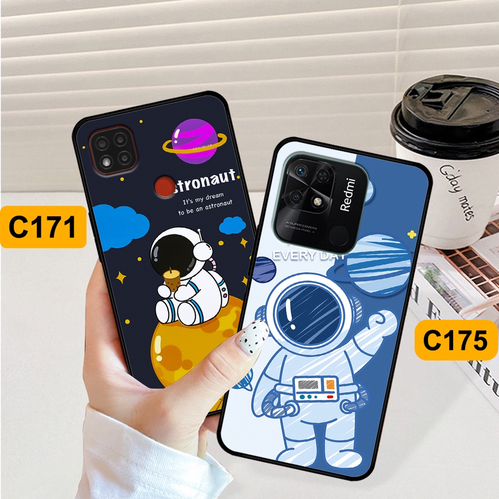 Ốp Xiaomi Redmi 9C - Redmi 10C in hình astronaut, phi hành gia vũ trụ hottrend, độc đáo, cá tính.