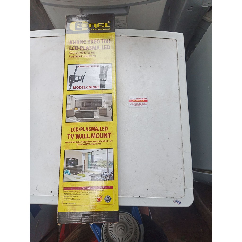 Khung treo Tivi Cố định Camel Loại Thẳng-Nghiên 42-65 inch | BigBuy360 - bigbuy360.vn