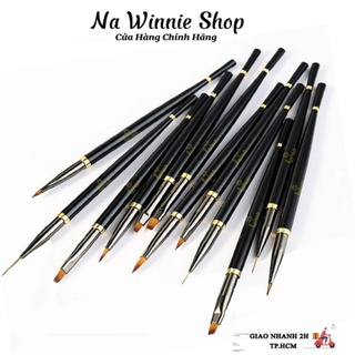 0Set 10 cọ nail Lawei chính hãng - Cọ vẽ móng chuyên dụng