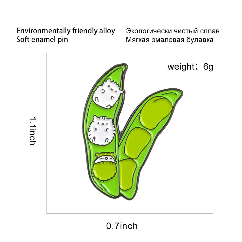 Ghim cài áo hình nhím hoạt hình dễ thương
