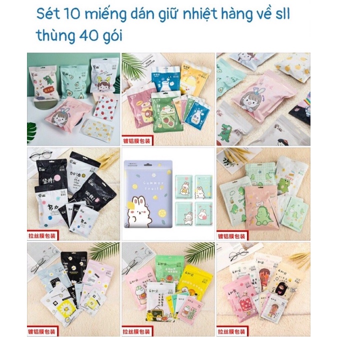 Miếng dán giữ nhiệt hoạt hình miếng dán giữ nhiệt cơ thể giữ ấm cơ thể trong những ngày mùa đông lạnh giá