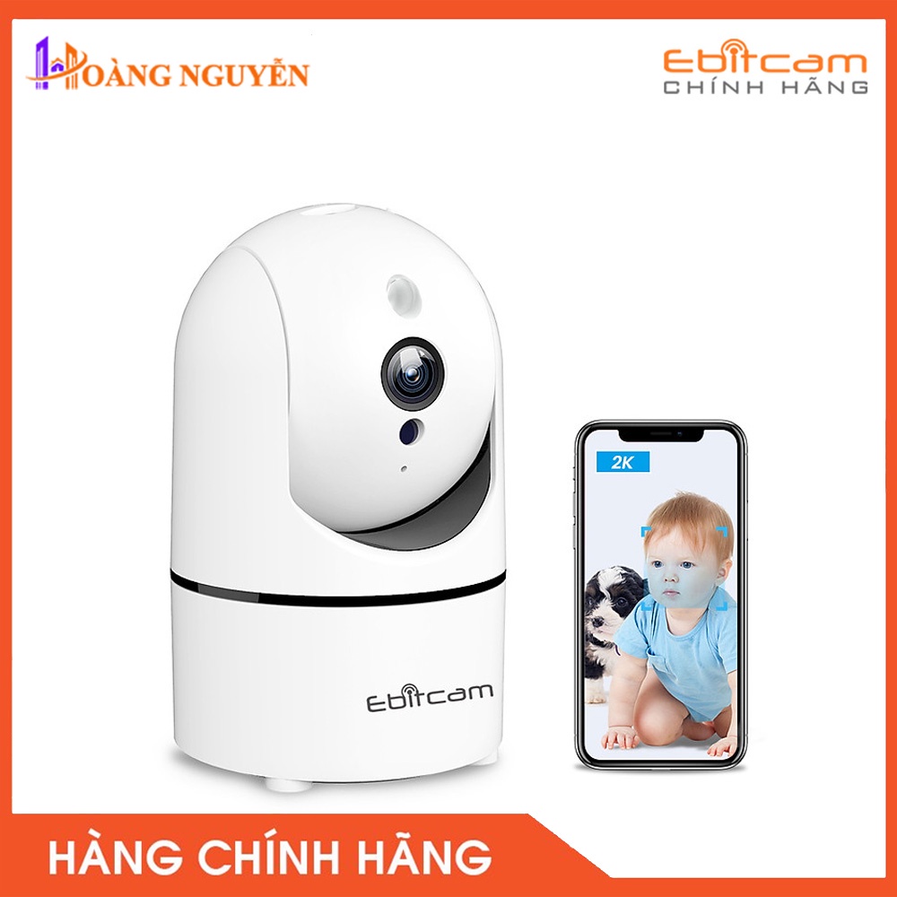 [NHÀ PHÂN PHỐI] Camera Wifi Ebitcam 851 Full HD 1080P 2MP - Phát Hiện Chuyển Động, Đàm Thoại 2 Chiều, Xoay 350