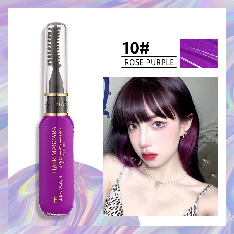 Mascara Nhuộm Tóc Tạm Thời 13 Màu Tùy Chọn Không Độc Hại