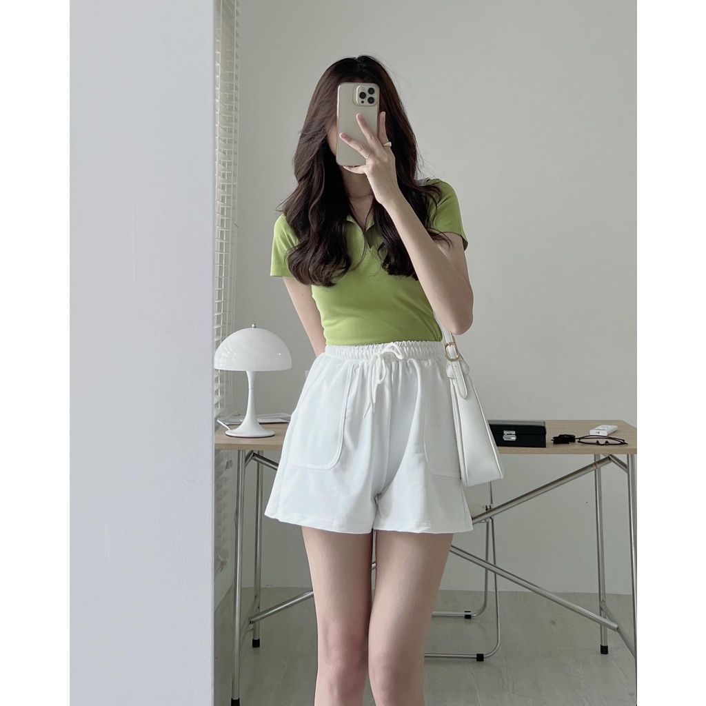 A9256 Áo thun cổ polo basic Audrey