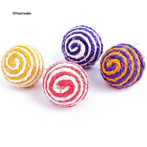 Quả bóng bện dây đồ chơi cho mèo