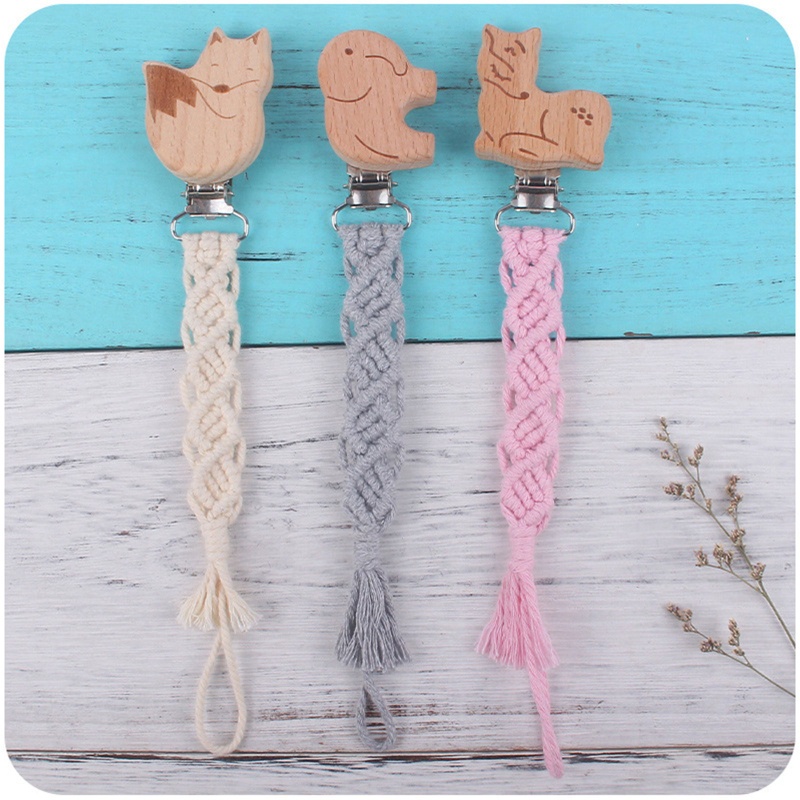 Dây Kẹp Núm Vú Giả Họa Tiết Hoạt Hình Dễ Thương Cho Bé Giá Đỡ