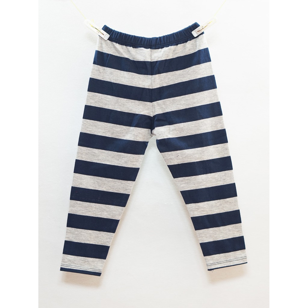 Quần legging dài in sọc cho bé gái