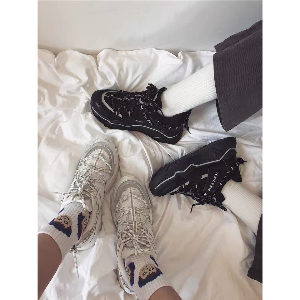 [Mã FAGREEN245 giảm tới 30K đơn 99K] (VIDEO) giày nữ thể thao CDE Phản quang đế cao siêu đẹp năng động cá tính | BigBuy360 - bigbuy360.vn