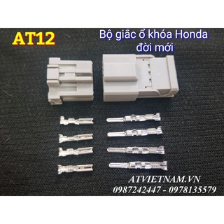 Bộ Giắc Nhựa Honda đời mới 4P - AT12 ( 1 bịch/10 bộ)