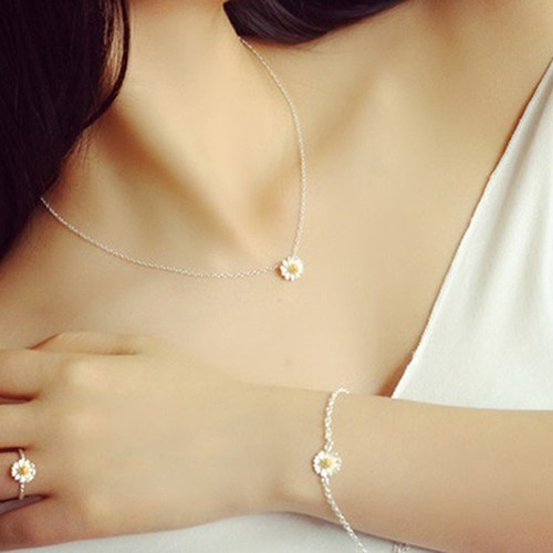 Lắc Chân Đính Hoa Cúc Nhỏ Xinh Xắn Thời Trang