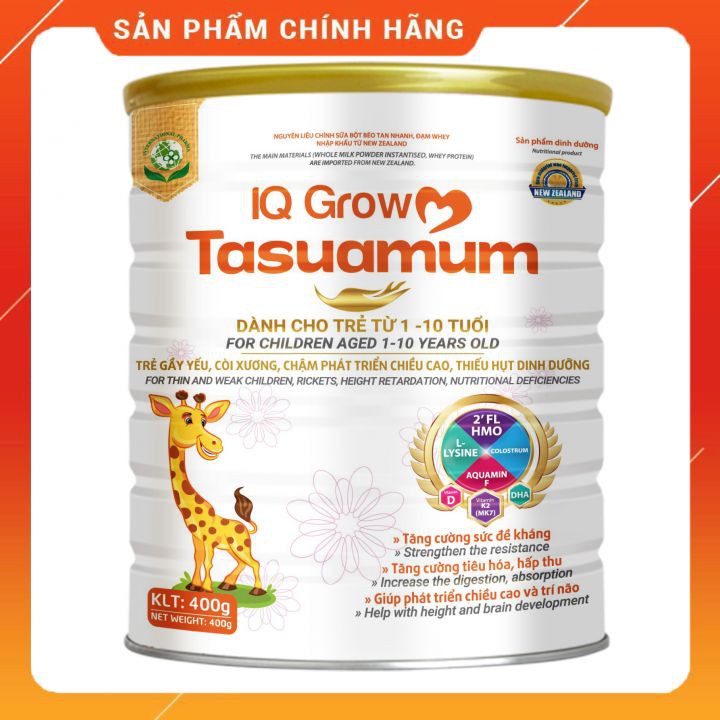 [ TỐT NHẤT CHO BÉ YÊU  ] Sữa TASUAMUM IQ GROW 900G cho trẻ từ 1-10 tuổi hàng chuẩn