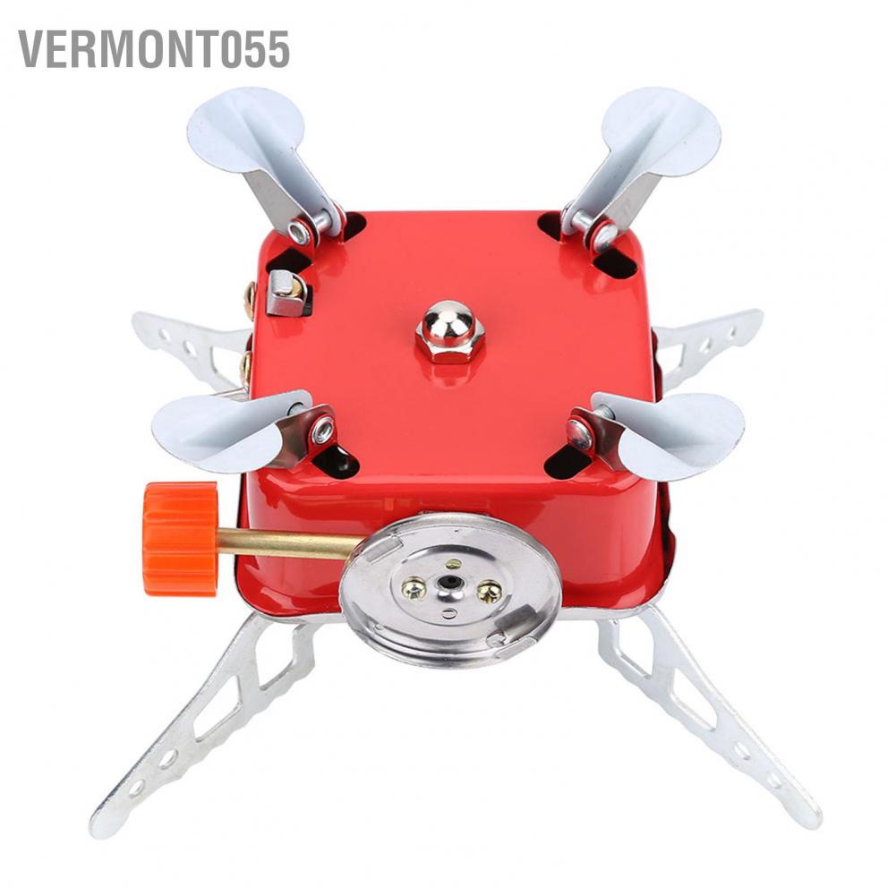 Vermont055 Portable Mini Outdoor Folding Metal Camping Gas Stove Furnace Burner Picnic