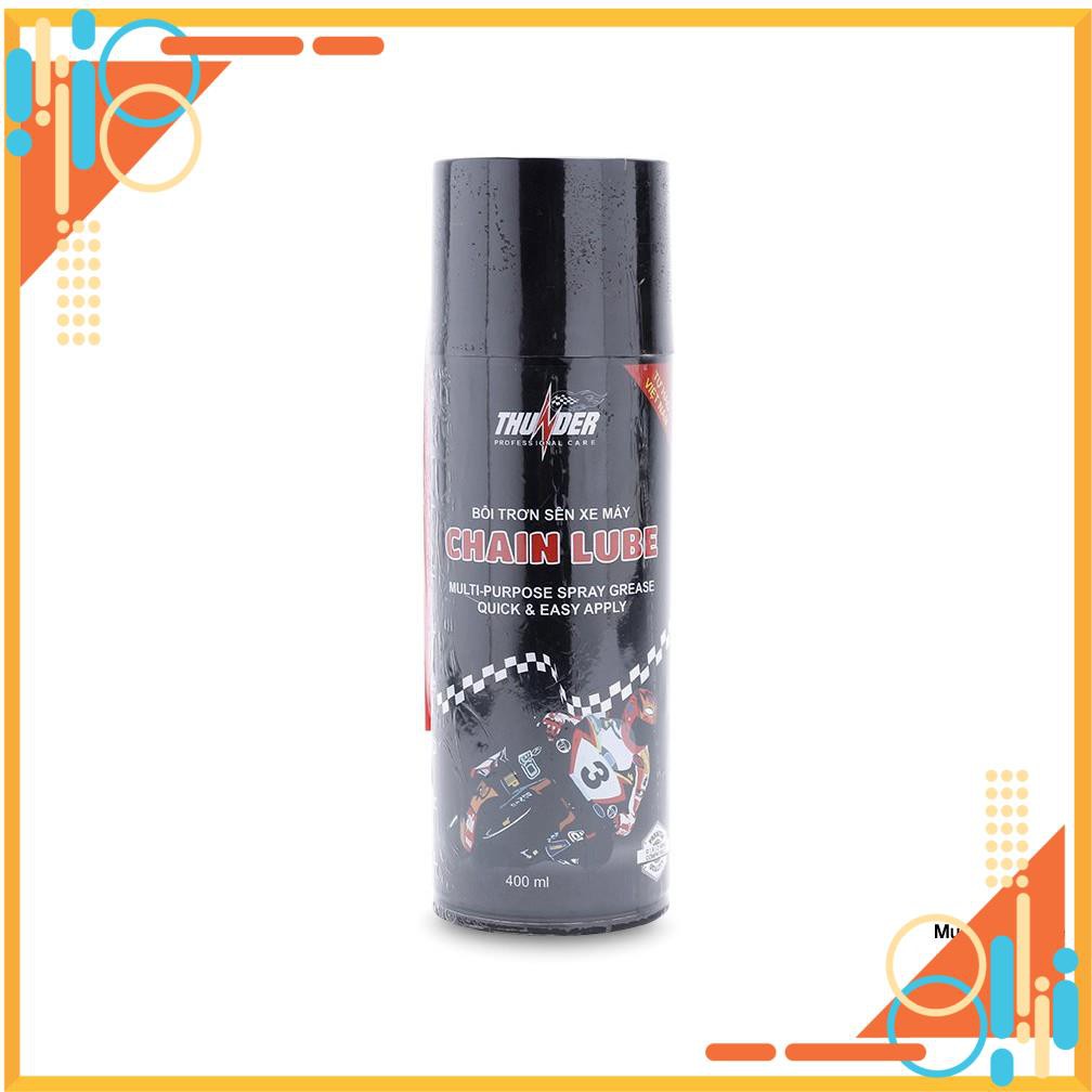 🎯XẢ LỖ🎯 Chai Xịt Bảo Dưỡng Sên Thunder Chain Lube 400ml