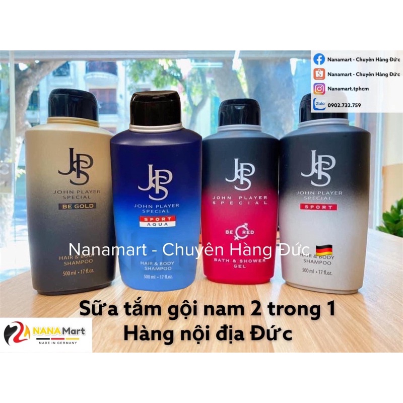 Sữa tắm gội nước hoa John Player Special cho nam của Đức 500ml