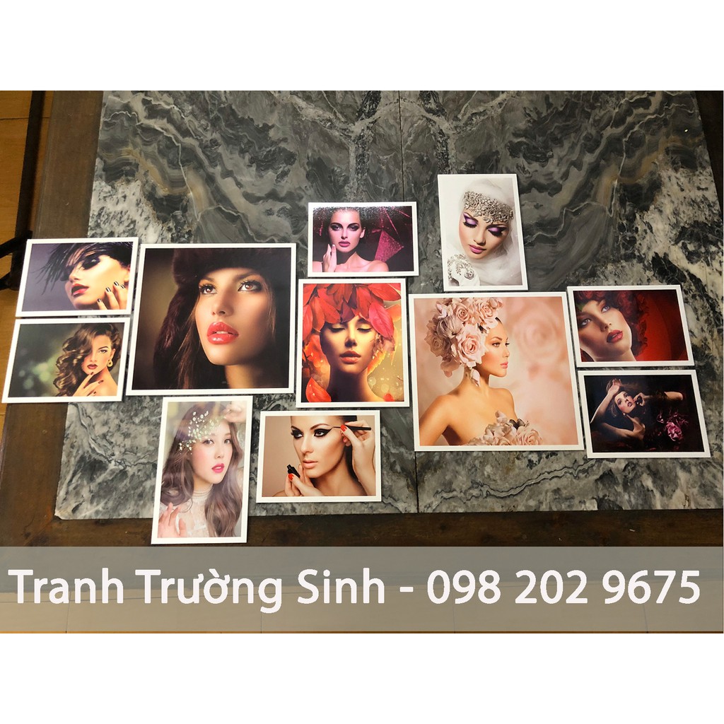 BỘ 11 TRANH FOMEX DÁN (Nail, Mi, Makeup)