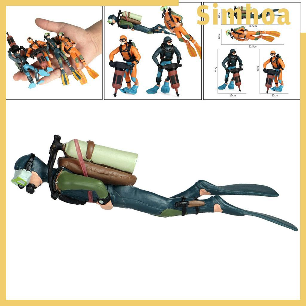 Mô hình thợ lặn thu nhỏ trang trí bể cá cảnh đa năng