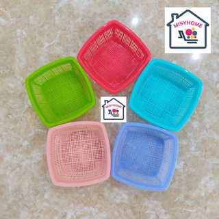 Set 10 rổ nhựa vuông nhỏ 15,5×15,5 mini đựng rau sống kẹp tóc văn phòng phẩm đồ chơi mầm non bán hàng lặt vặt Misyhome